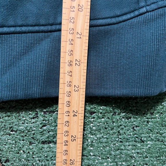 Lululemon Sweatshirt Womens XS/S Green Full Zip Fleece High Neck Pockets Logo - Picture 5 of 6